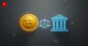New York attorney general opposes the CLARITY Act — a coin and a courthouse symbolizing the clash between state and federal crypto regulation