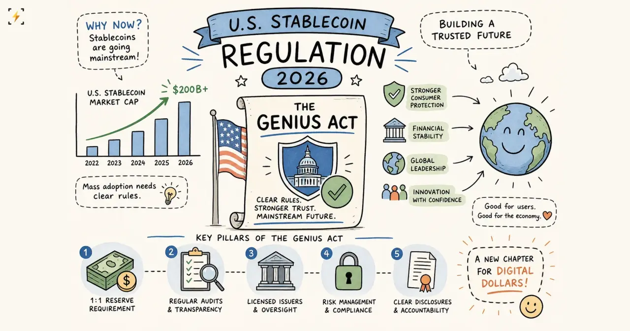 Регулирование стейблкоинов в США: чего требует закон GENIUS
