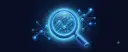Magnifying glass over a flow of money — cover image for the crypto AML explainer