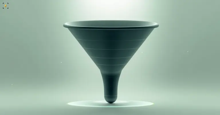 A matte navy funnel on a light sage ground with pale green light flowing through it, illustrating liquidity injected by Treasury buybacks