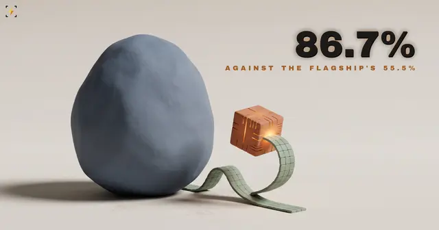 A 30B model beat Nvidia's flagship by 31 points on Nvidia's own problem