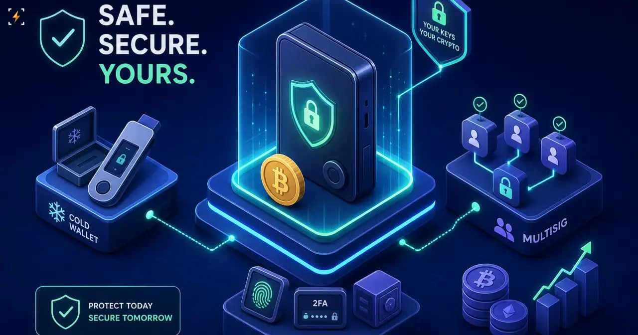 Safest crypto storage: cold wallets and multisig