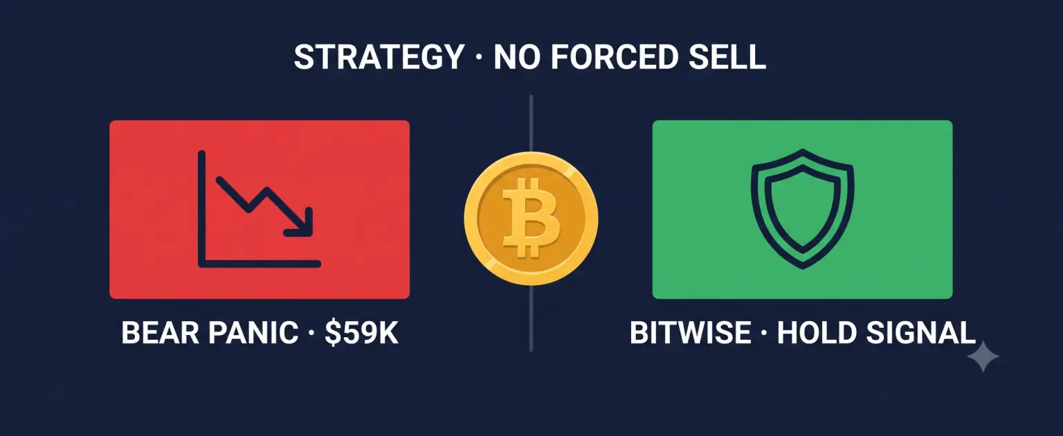 News cover: Bitwise CIO: Strategy Won't Sell BTC — and the Bear Market Is Closer to a Bottom Than People Think