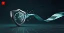A cracked shield-gauge scattering data fragments symbolizes the trust problem in enterprise AI caused by poor data quality