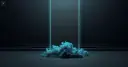 A matte mesh screen in cold cyan light with a cluster of particles that has passed through it, illustrating jailbreak attempts that still land