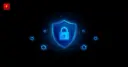 A glowing shield with a lock encircled by six orbiting nodes — cover for the XRPL v3.3.0 six-upgrade news