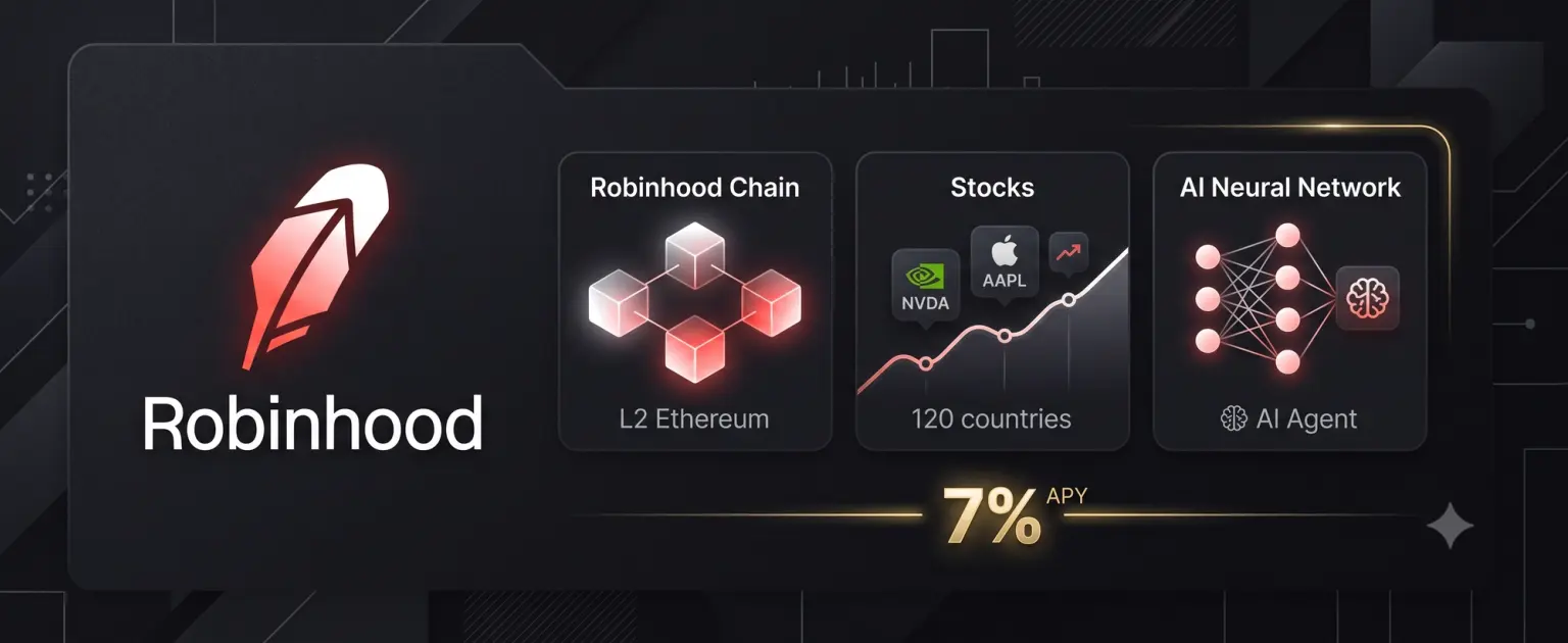 Article cover: Robinhood Launched Its Own Blockchain, Stock Tokens for 120 Countries, and AI Trading — Breaking Down Everything Announced in London