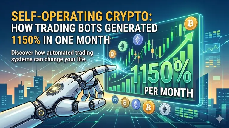 Article cover: Crypto That Works on Its Own: How Trading Bots Earned $1,150 in a Month