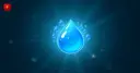 Droplets of liquidity merging into one, symbolizing 1inch's Aqua shared liquidity layer