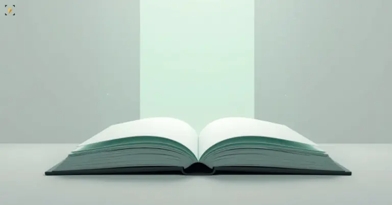 Матовая книга угольного цвета, раскрытая под мягким мятным светом, — глоссарий криптовалют на 65 терминов
