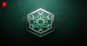 A hexagonal network node symbolizes Solana Pay's integration into KSNET's payment network