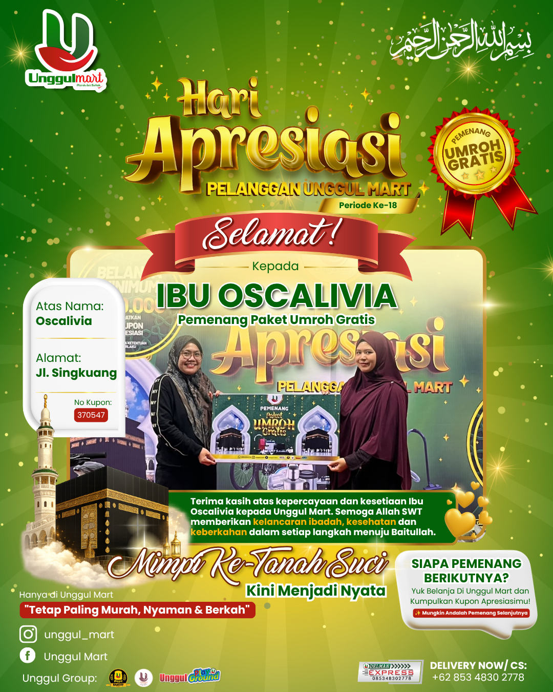 Pemenang Umroh Gratis - foto galeri 1