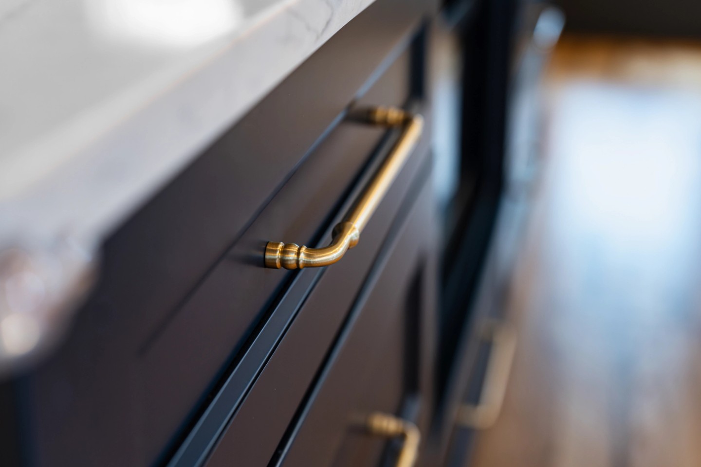 SOLE landscape cabinet handle close-up black