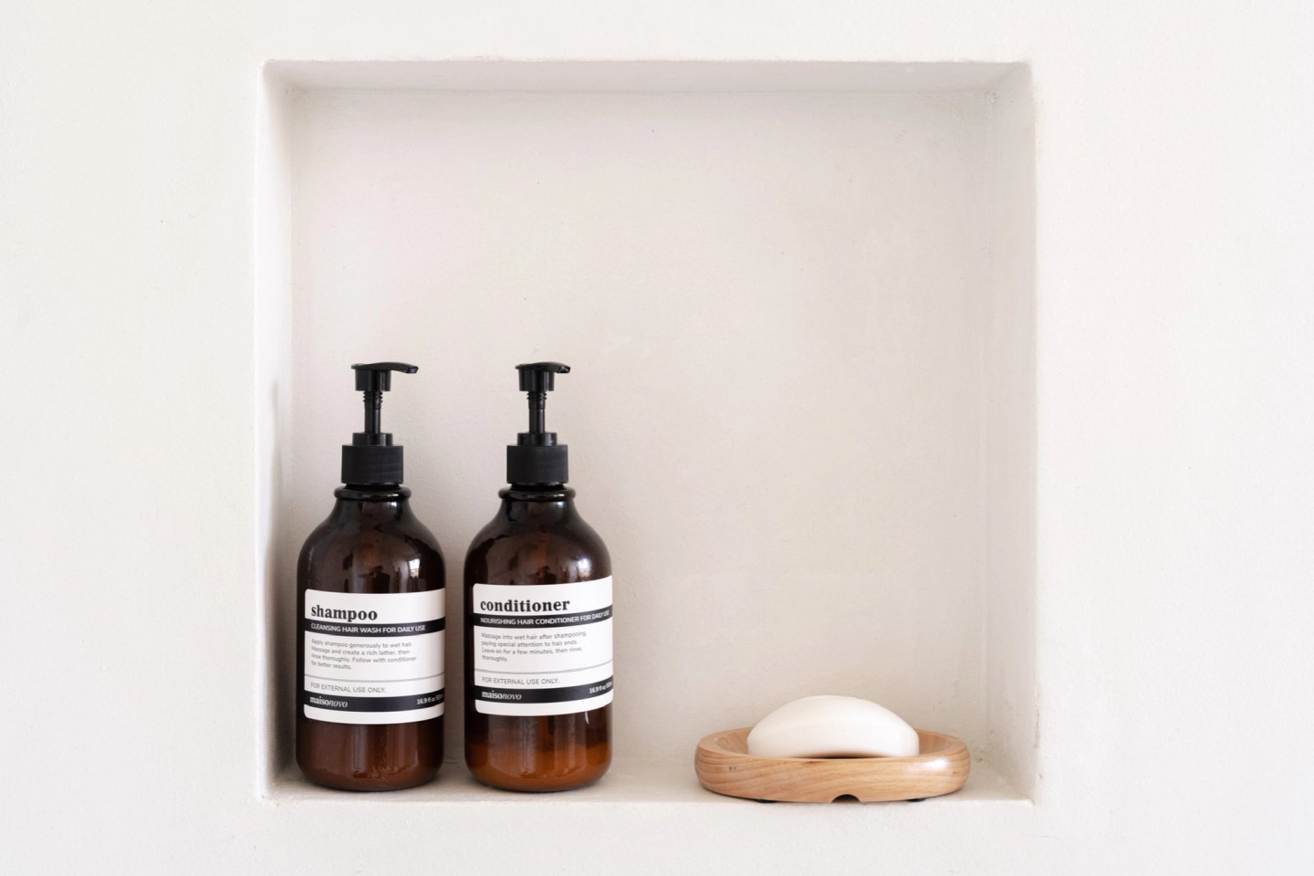 GARDEN landscape, shower soap in nook