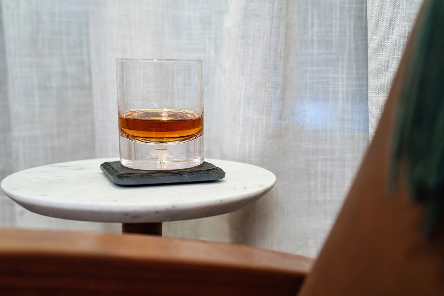 ORGANIC landscape whiskey glass detail