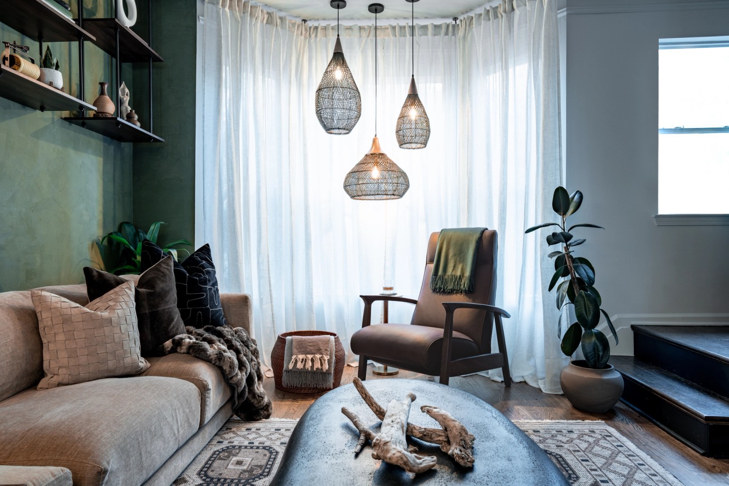 ORGANIC landscape lights over chair