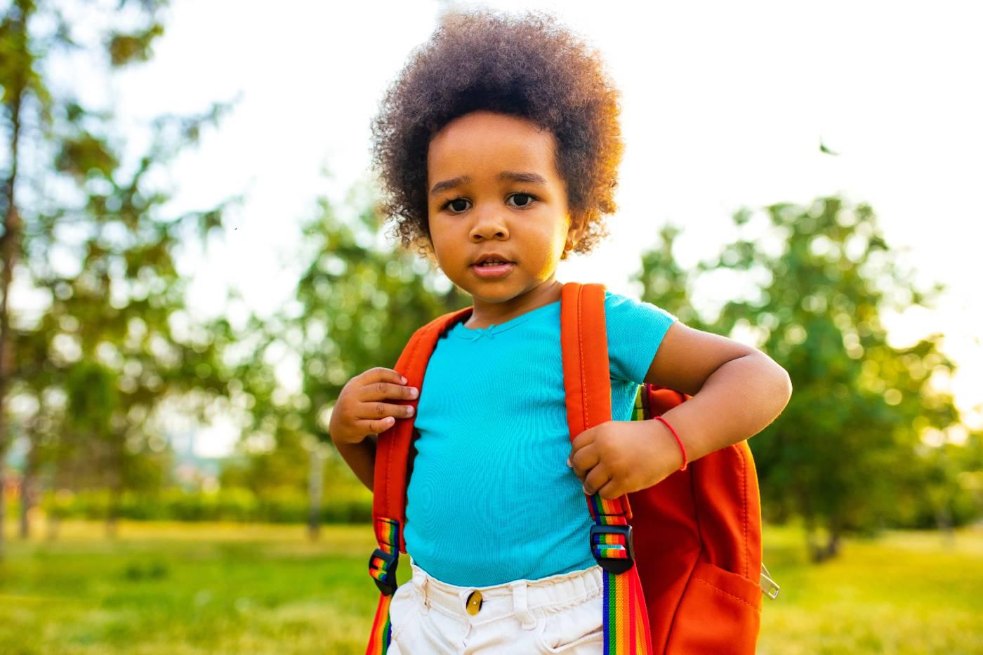 3-year-old with backpack: 3-year milestones