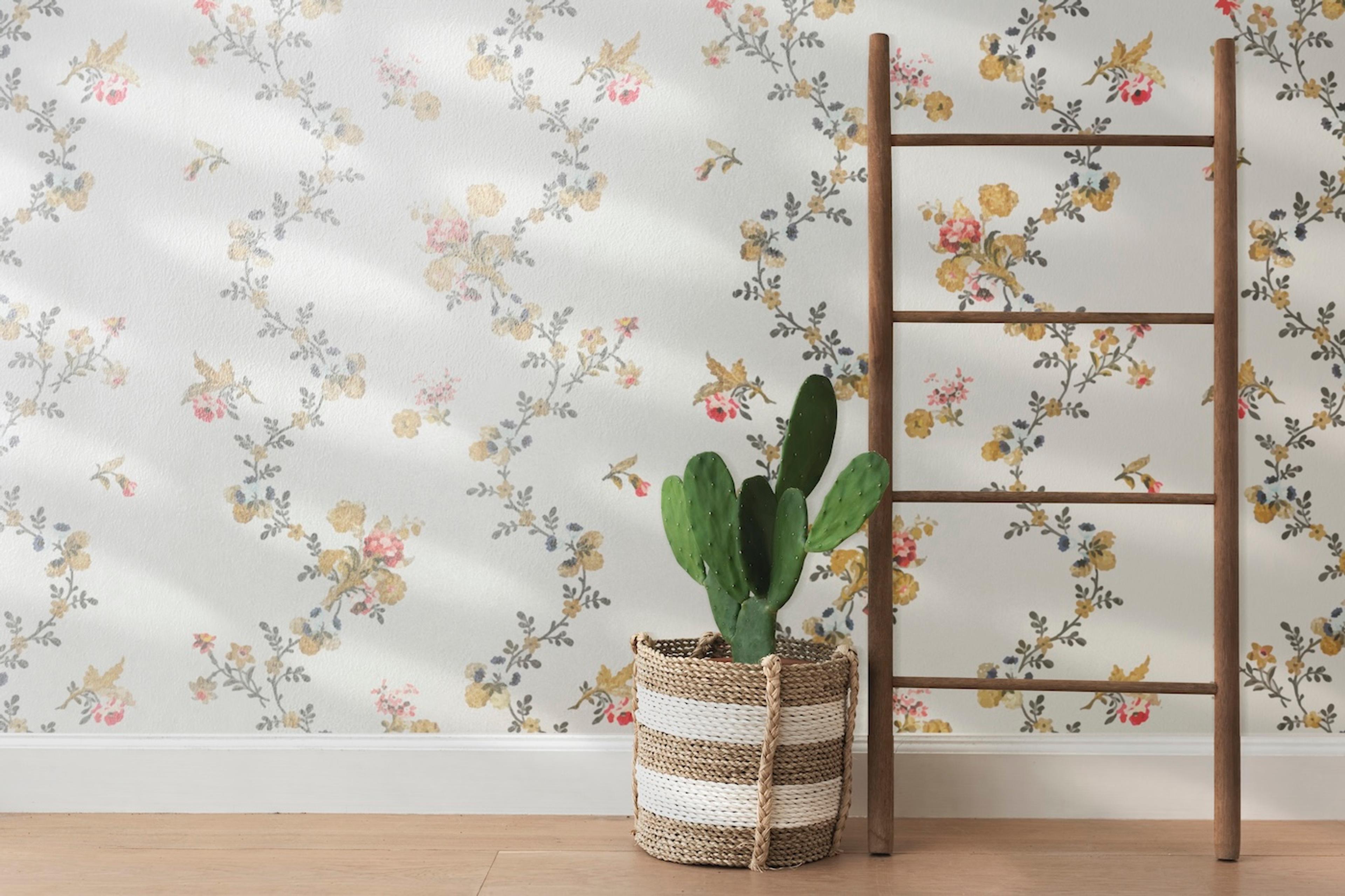Wildflower nursery with mural decal from Rebel Walls