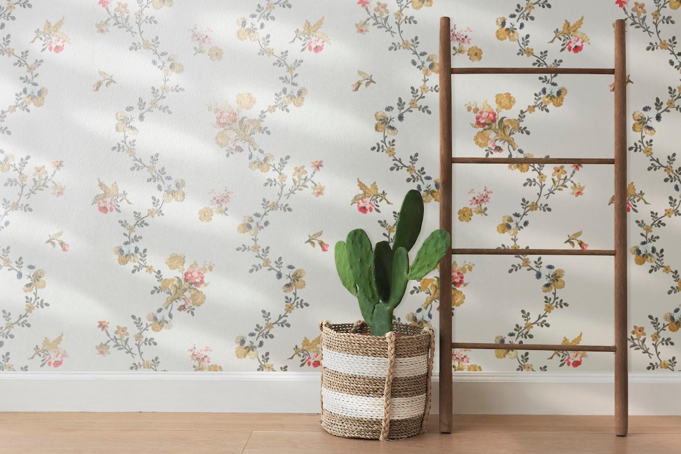 Wildflower nursery with mural decal from Rebel Walls