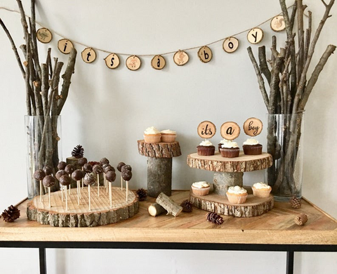 rustic chic baby shower