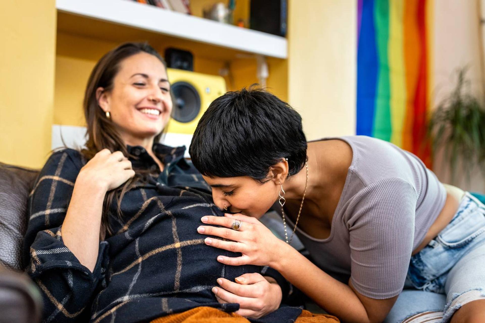 LGBTQ couple expecting