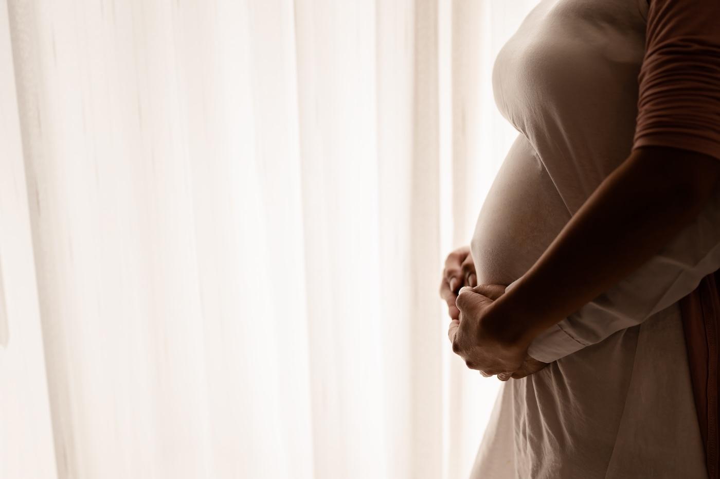 A pregnant belly