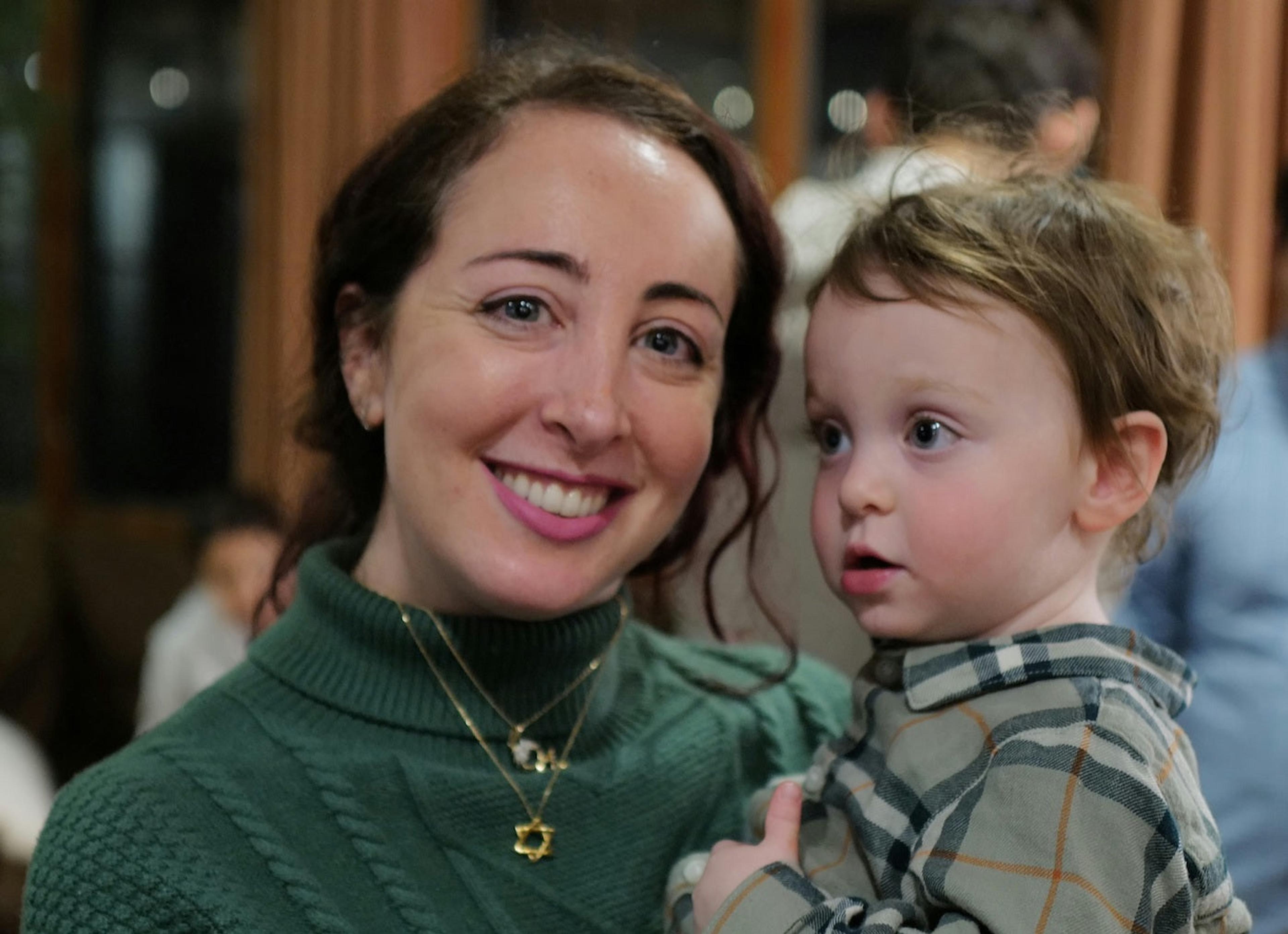 Hannah Astrachan and son