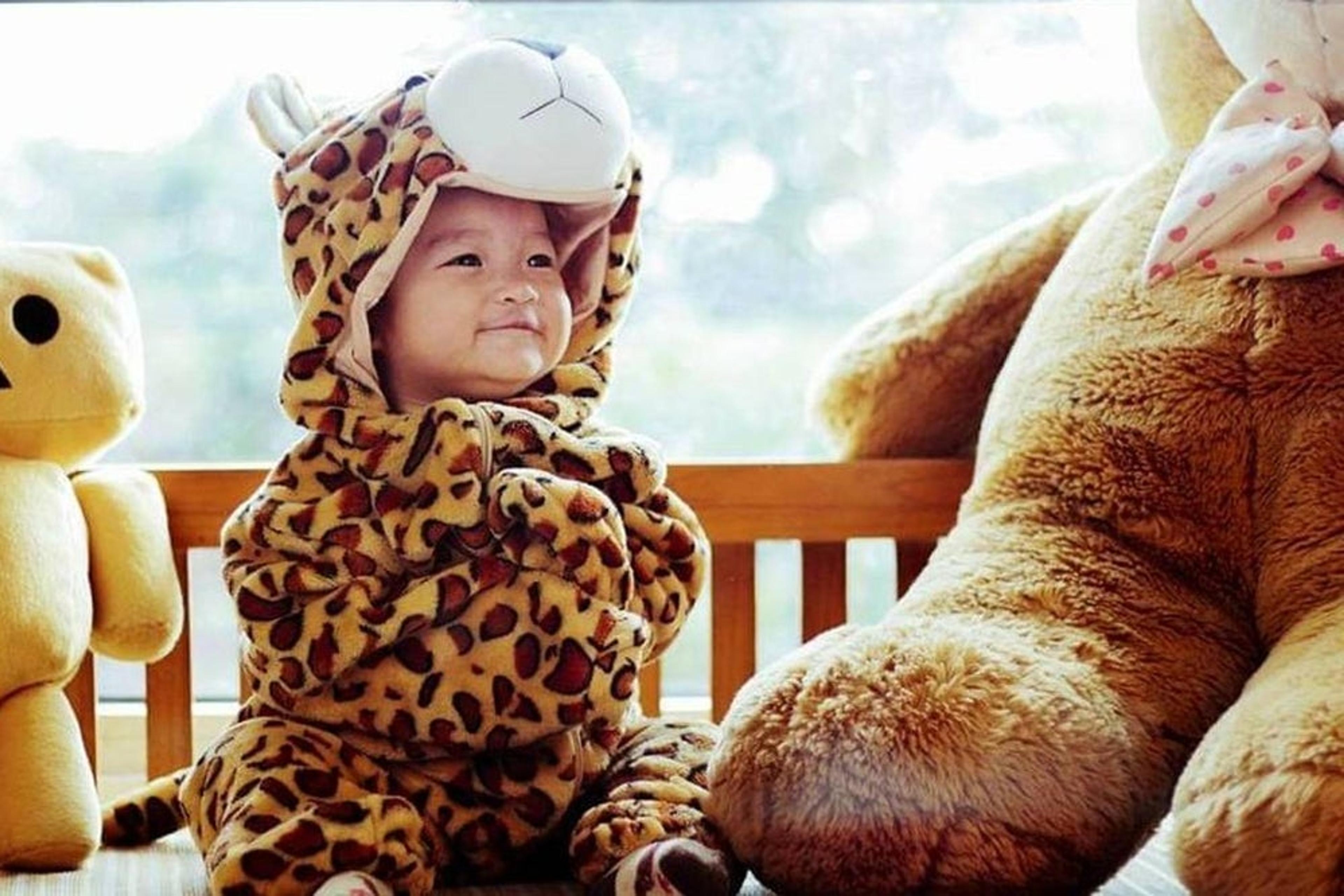 Baby dresses as tiger