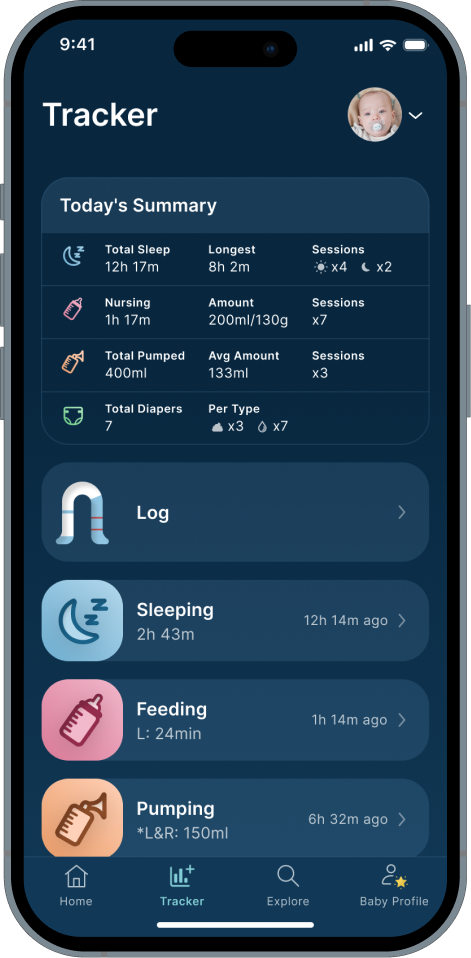 Happiest Baby App Tracker