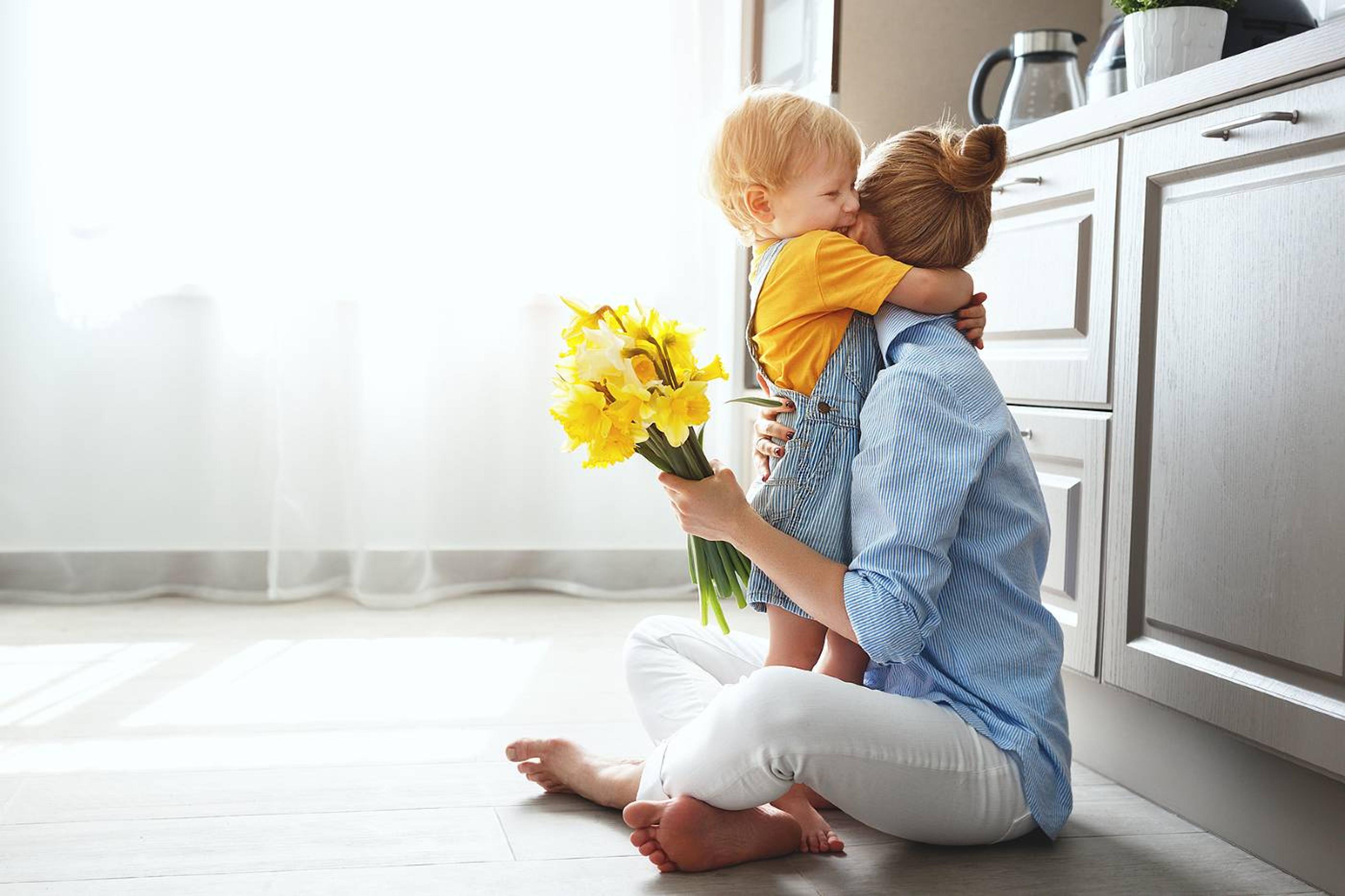 Celebrating mother's day with toddler