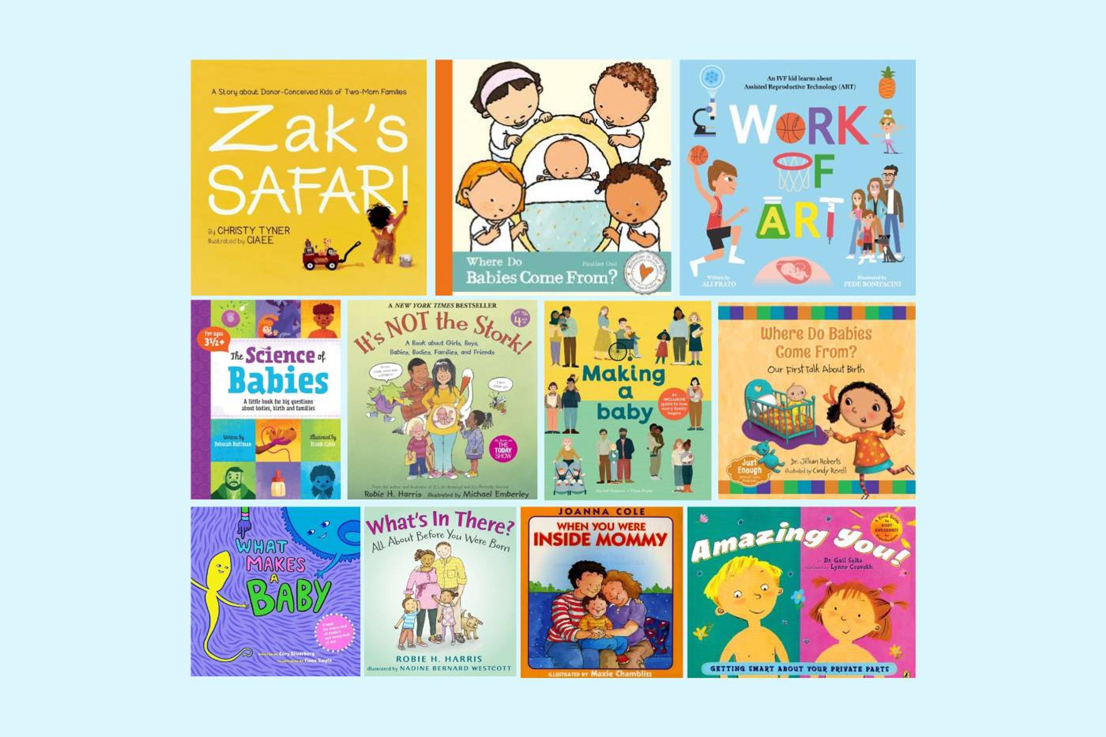 Children's books on the birds and the bees