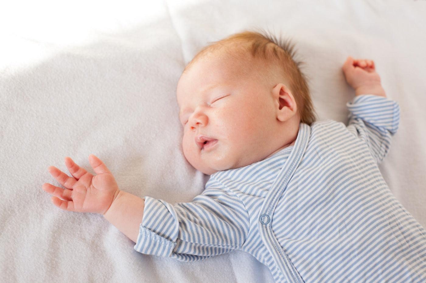 Baby sleeping safely