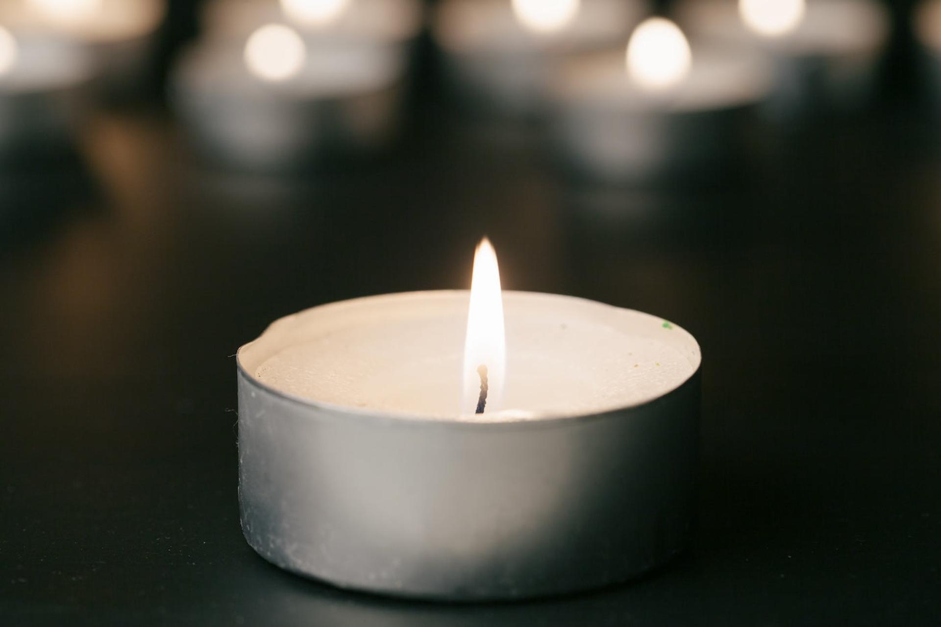 A candle in the dark