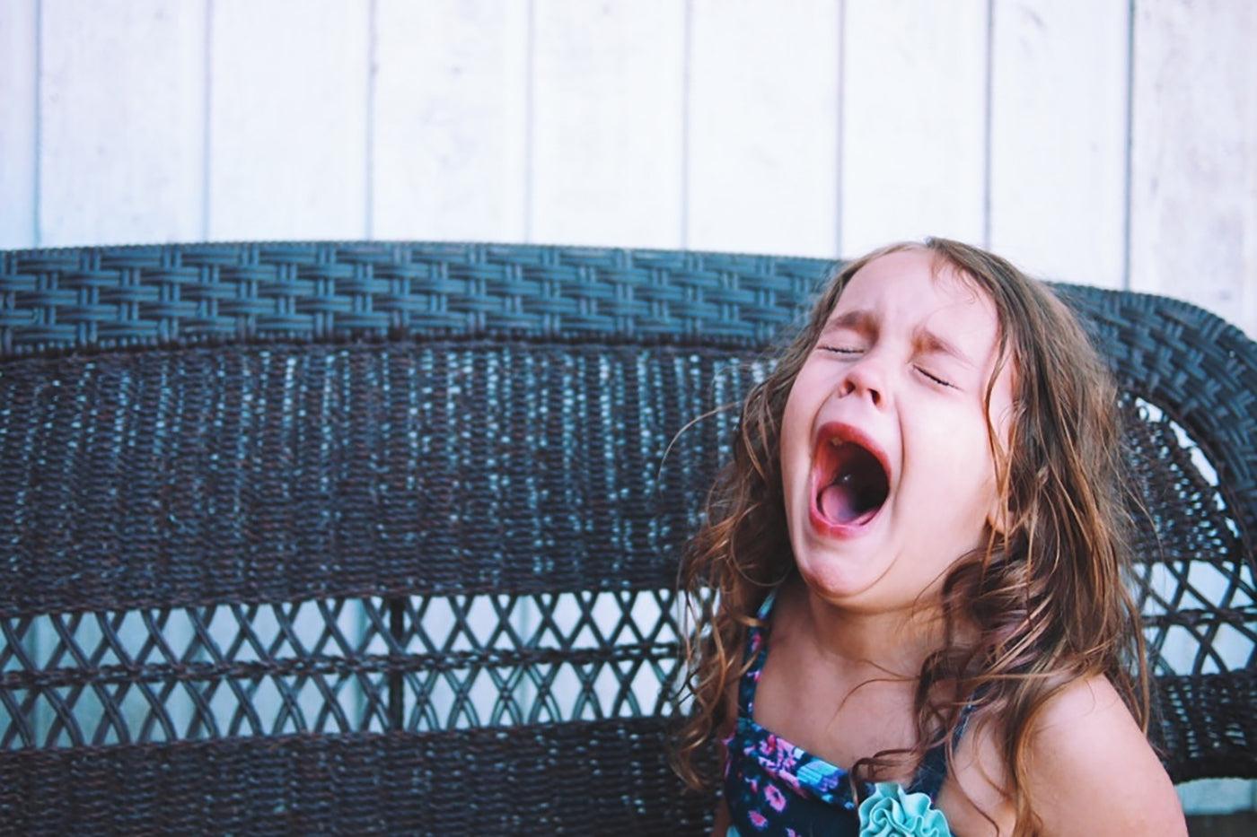 How to prevent tantrums - toddler girl screaming