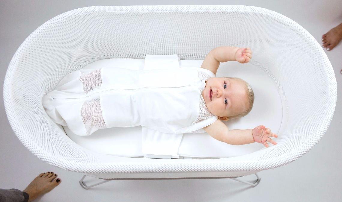 Baby in SNOO Smart Sleeper