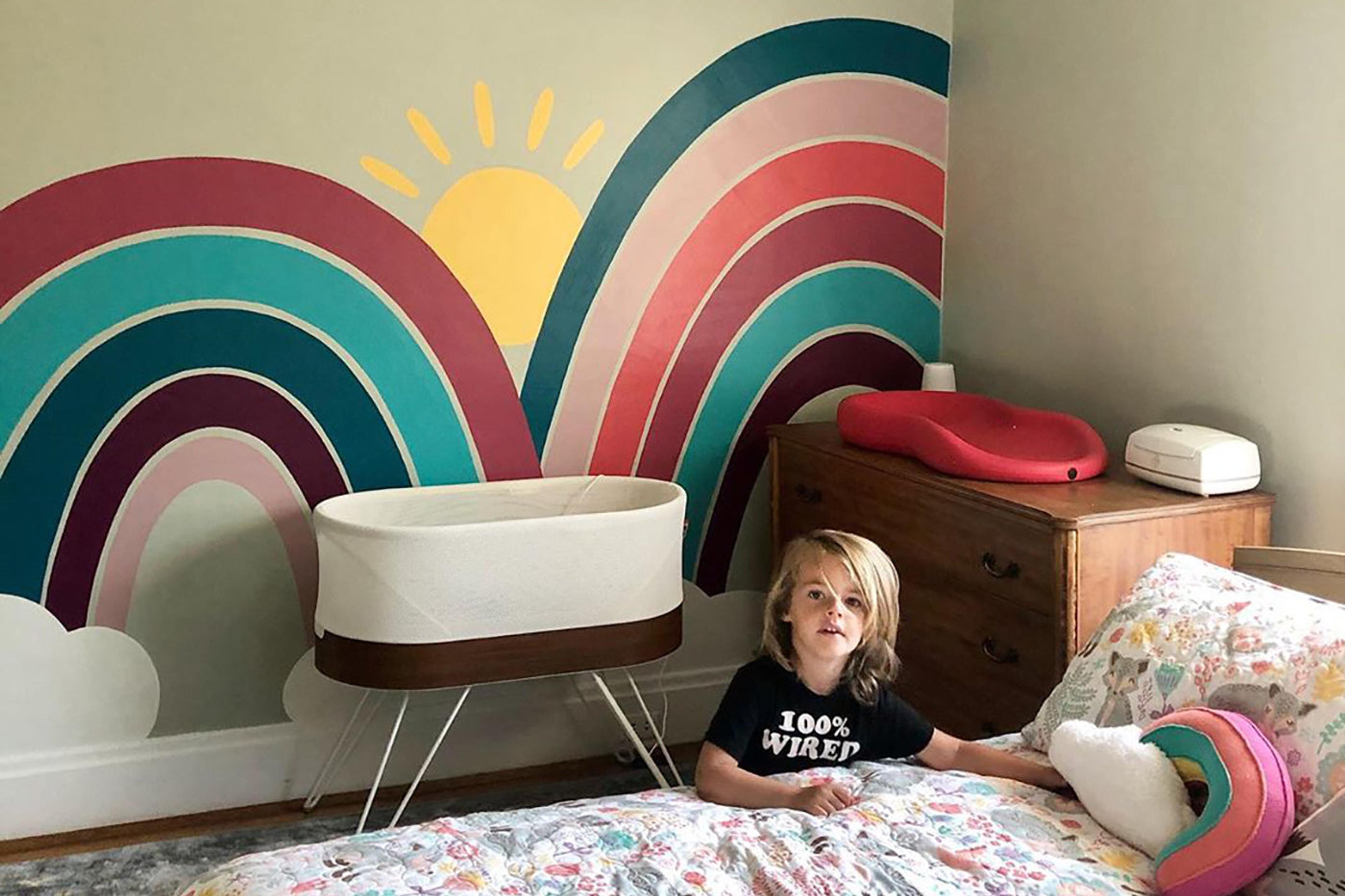 nursery-mural-and-SNOO