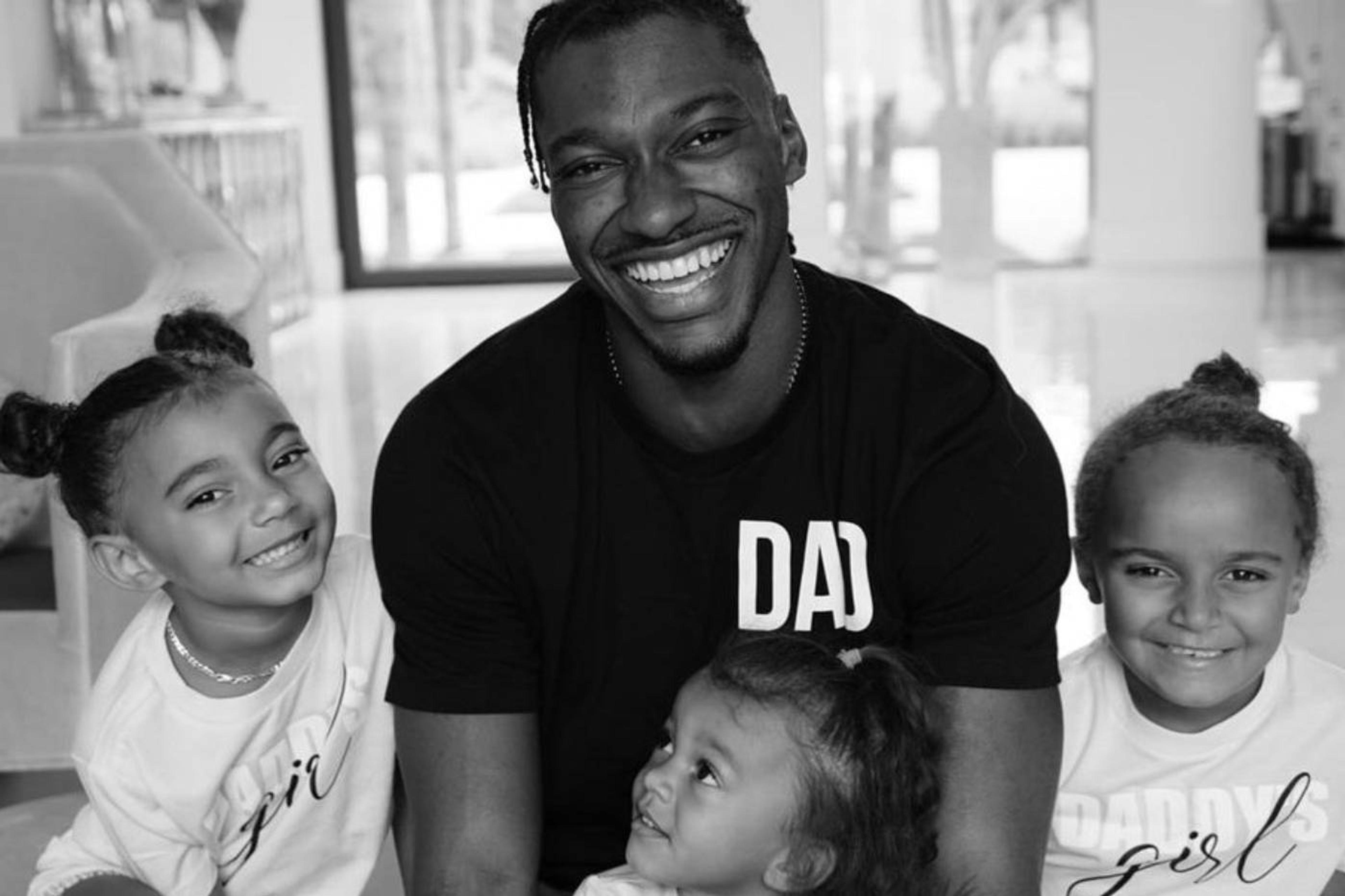 Robert Griffin III and three of his children