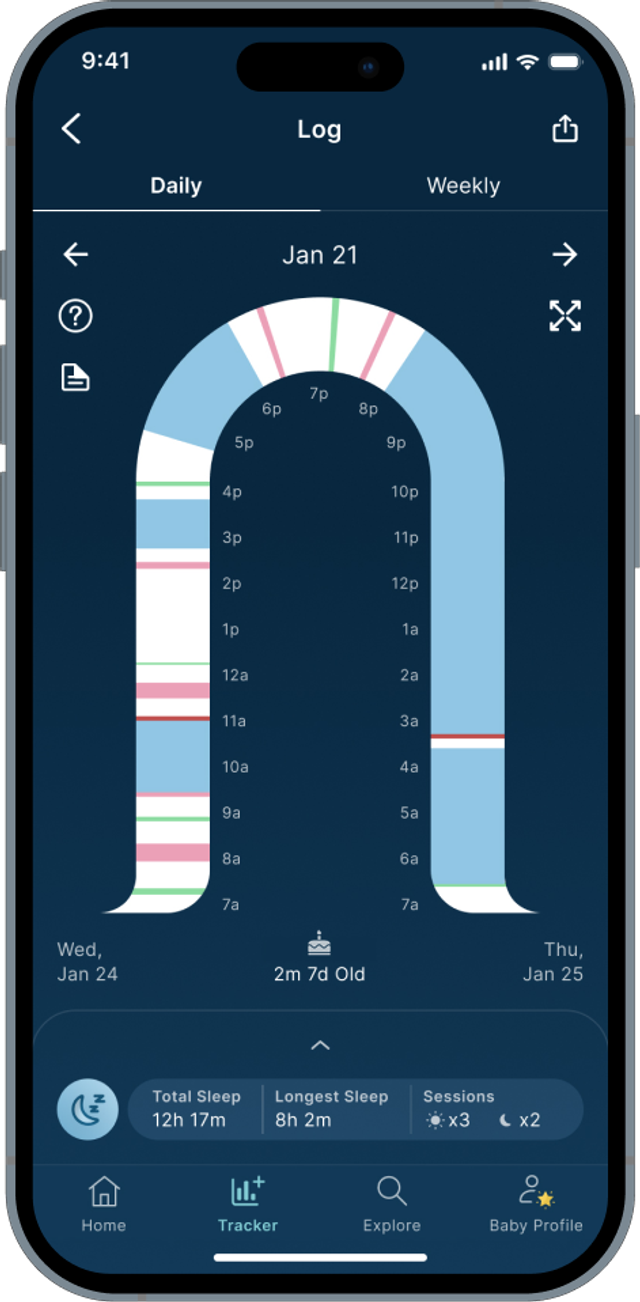 Happiest Baby App Log