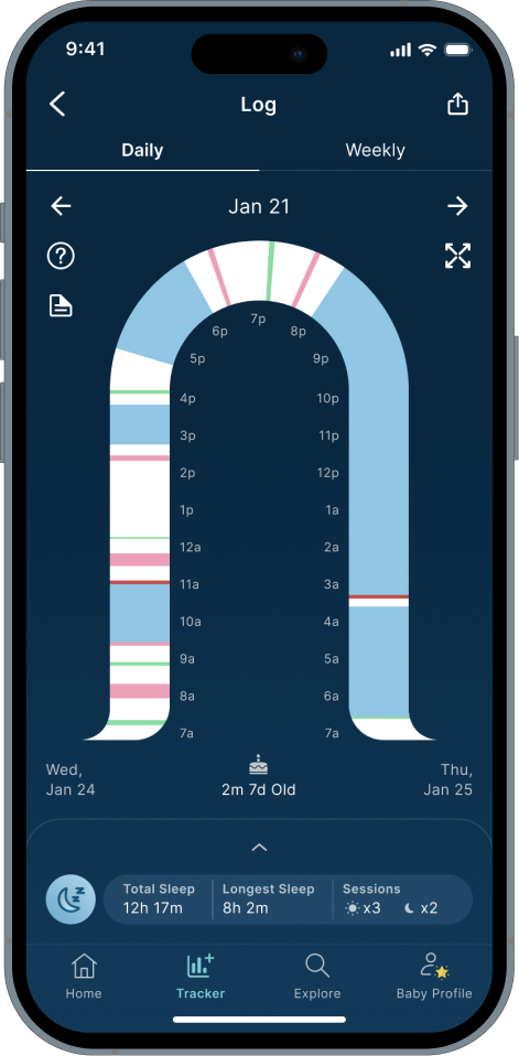 Happiest Baby App Log