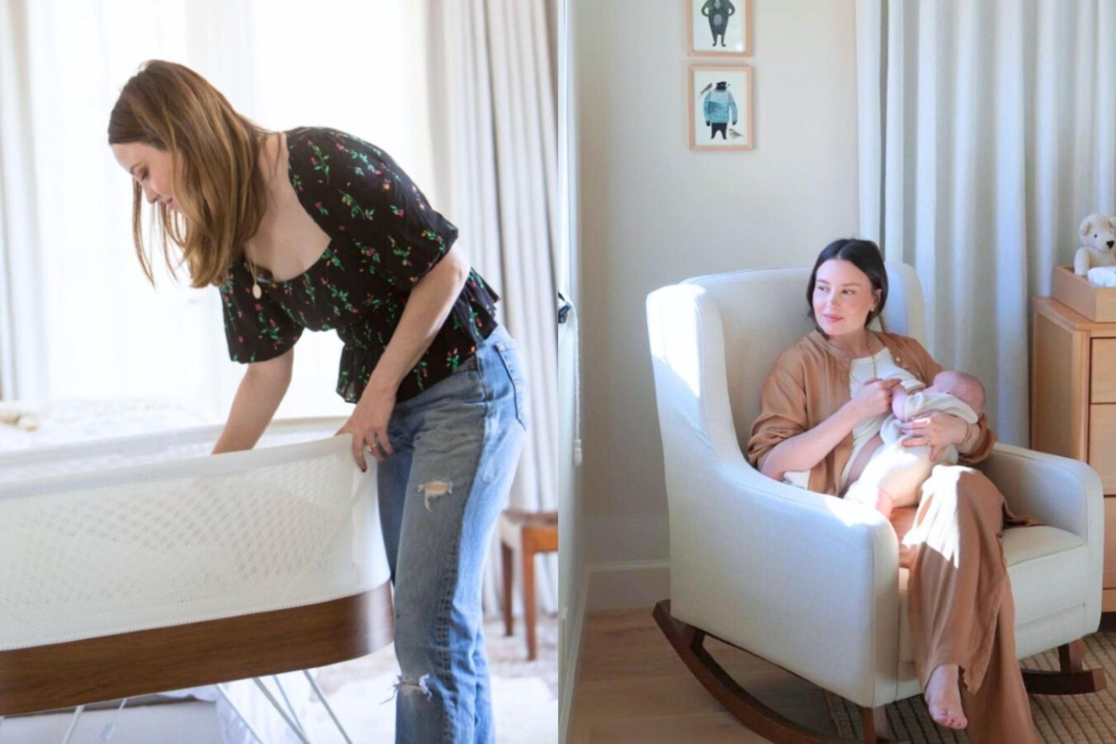 Geri Hirsch with baby: SNOO review