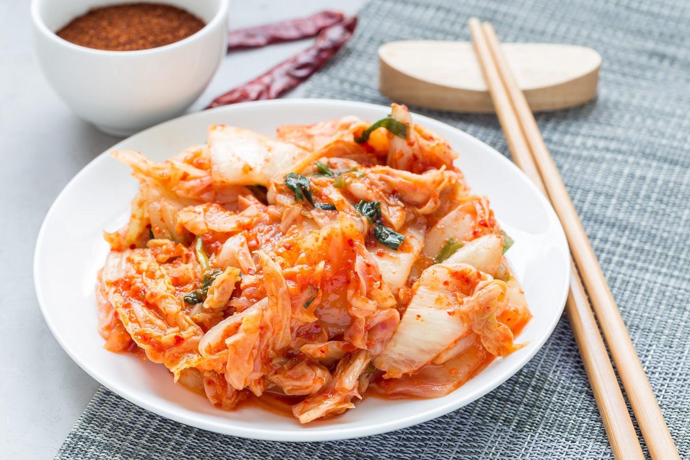 Plate of kimchi