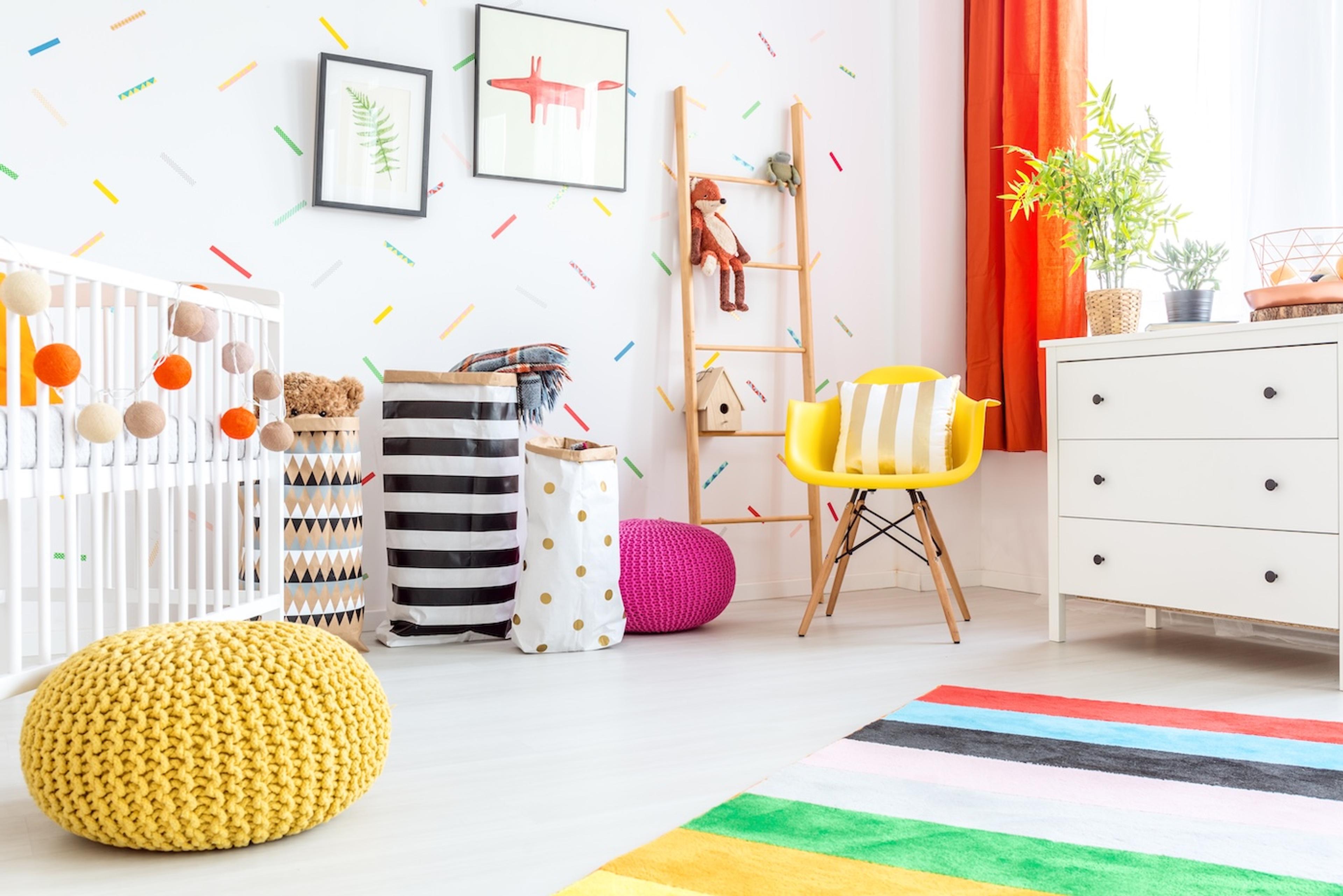 a brightly colored nursery