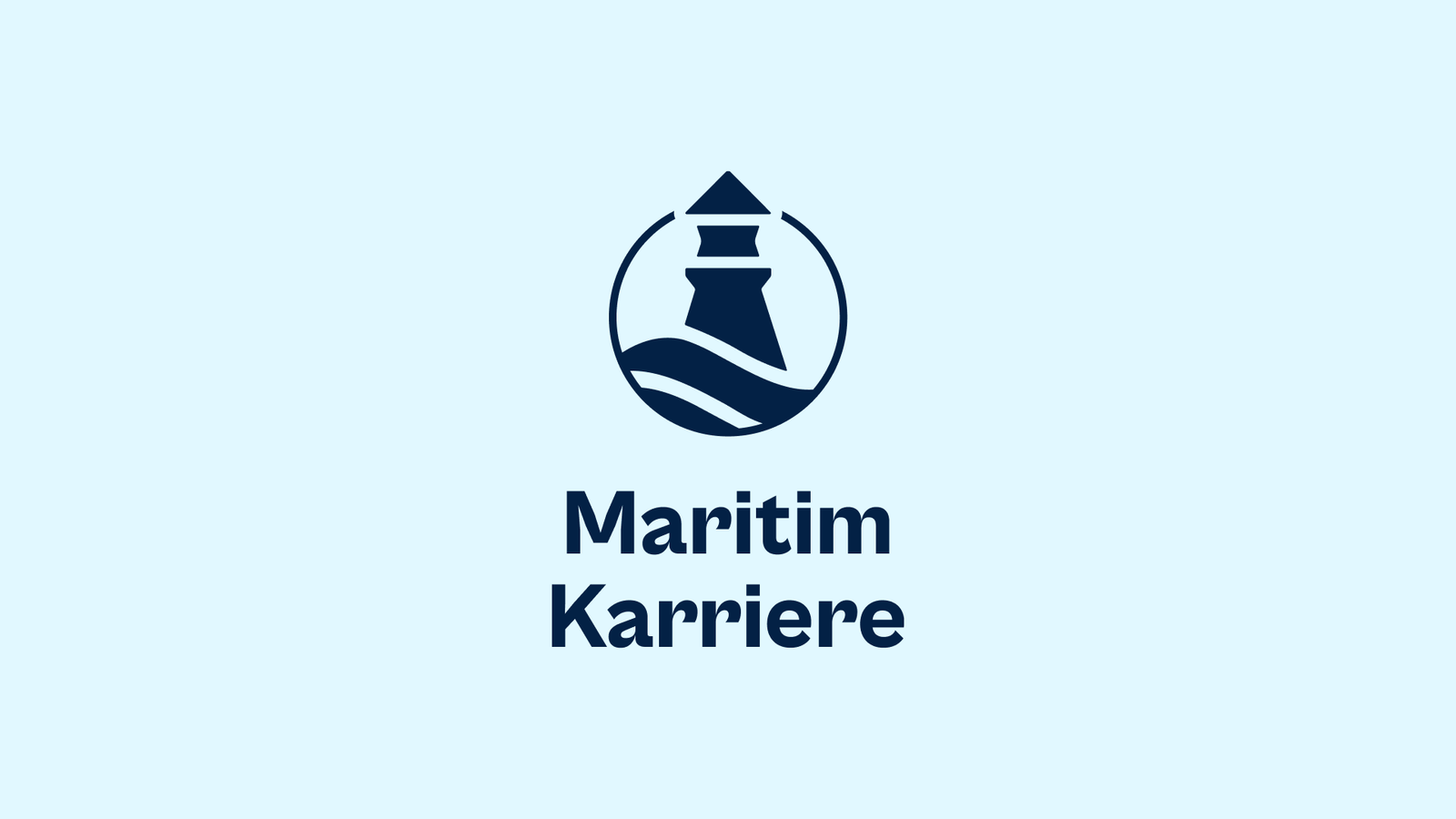 Maritim Karriere vertikal monotone logo.