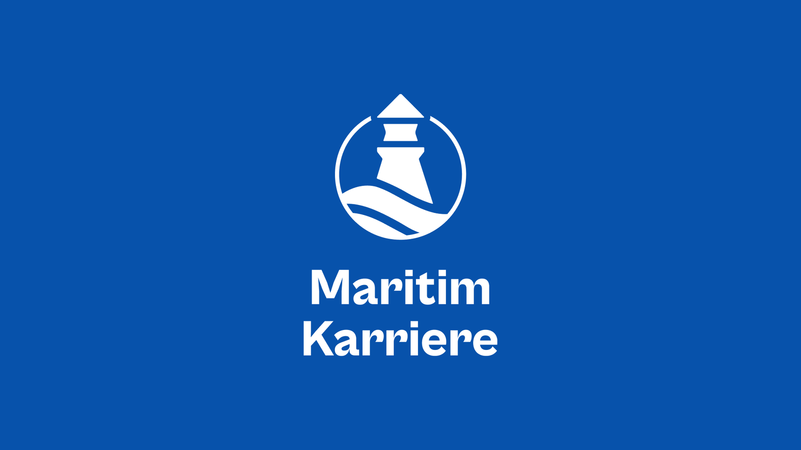 Maritim Karriere vertikal negativ monotone logo.