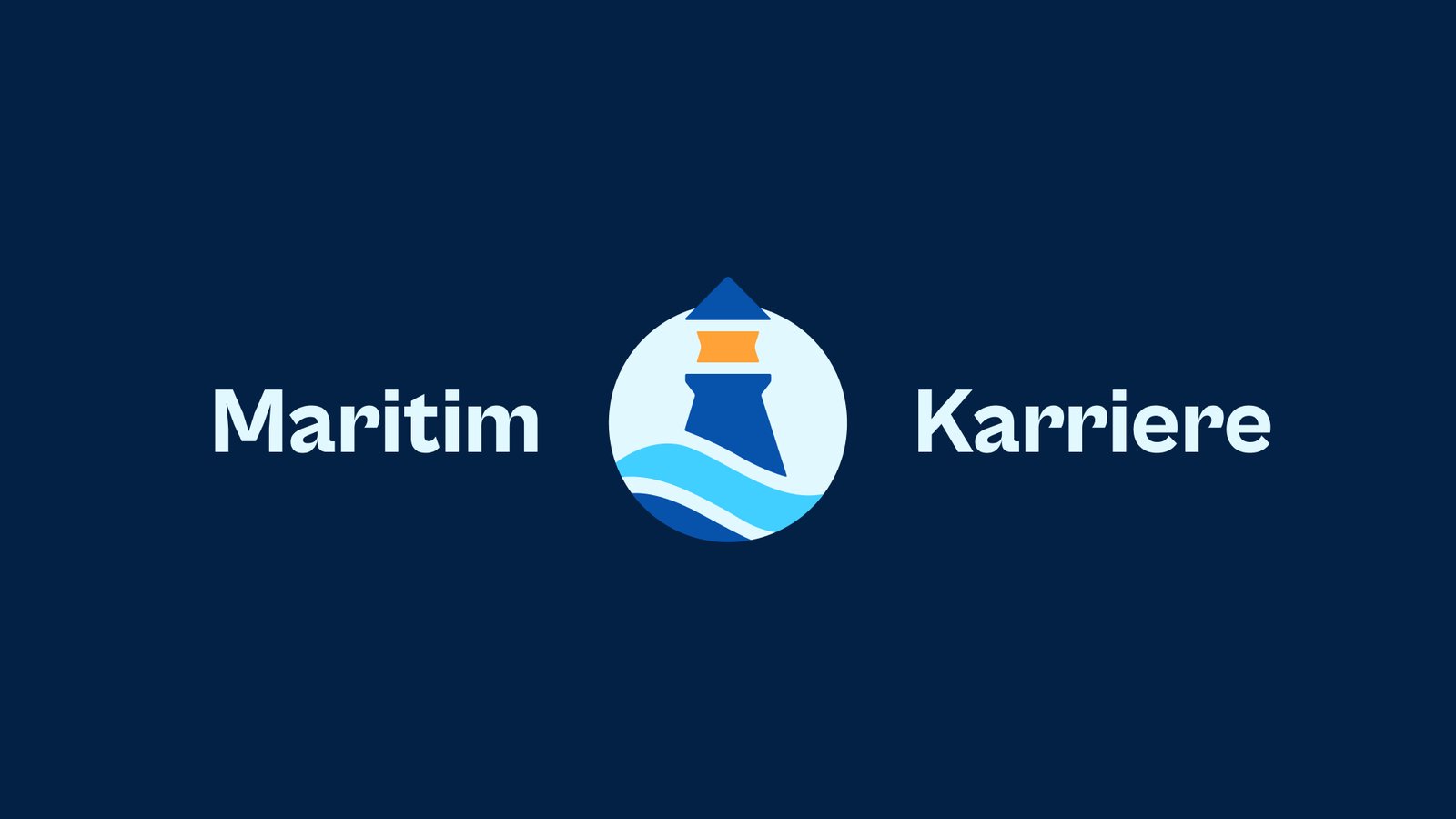 Maritim Karriere midtstilt negativ logo.
