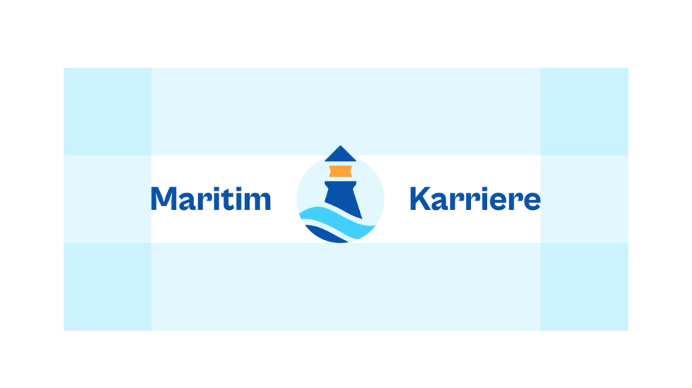 Eksempel på avholdt område med luft rundt logoen.