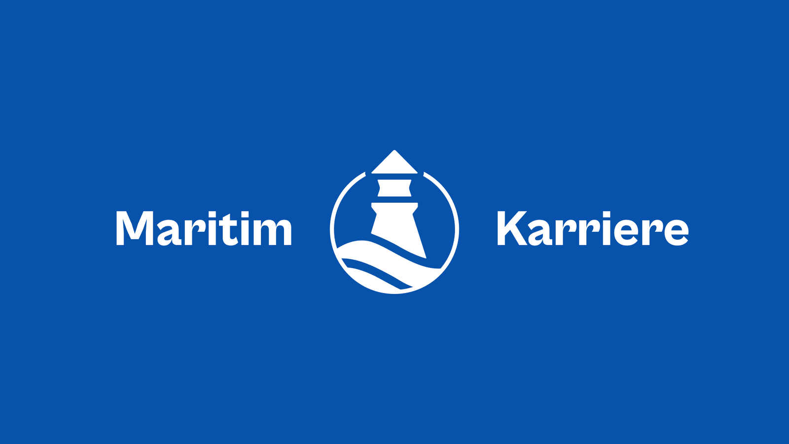 Maritim Karriere midtstilt monotone negativ logo.