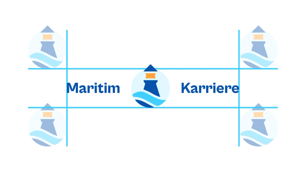 Eksempel på avholdt område med luft rundt logoen.