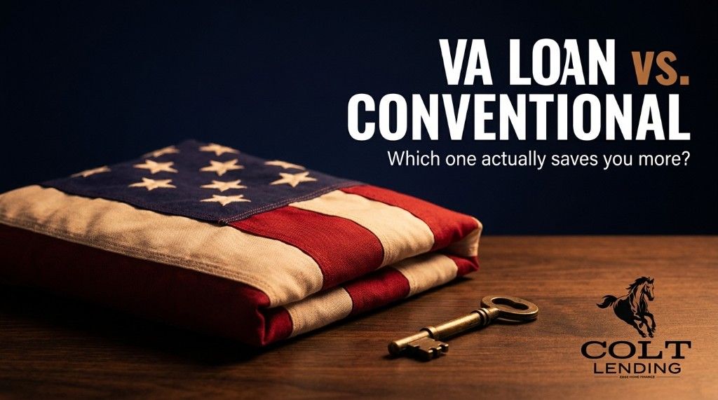 VA loan vs conventional loan comparison for Texas veterans and military homebuyers