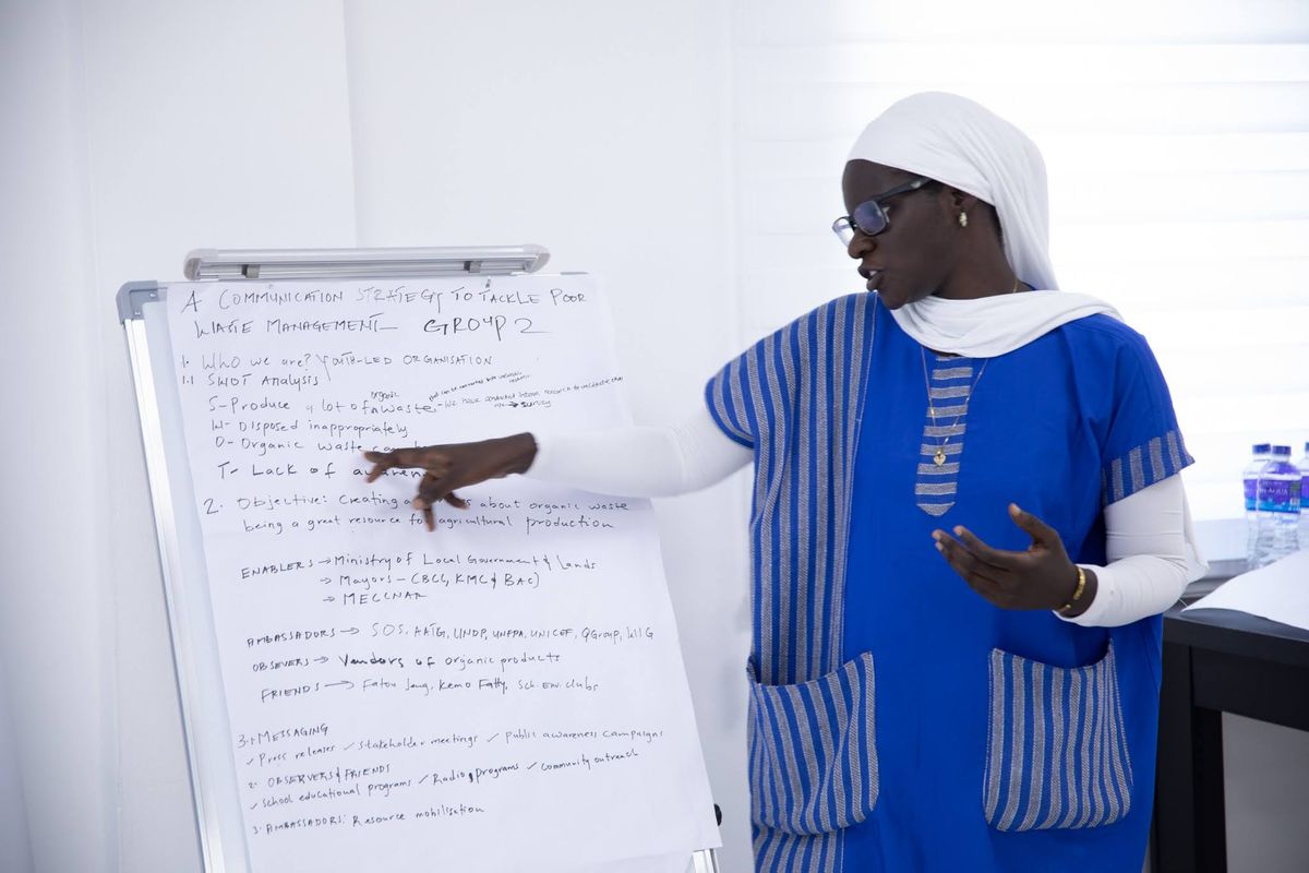 Martin Namasaka facilitating a session at the masterclass